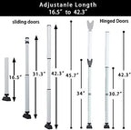 2 Pack 2-in-1 Door Security Bar & Sliding Patio 28″ Door Stopper Security - Image 3