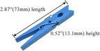 HAHIYO Blue Wooden Clothes Pins Clothespins Small Aviod Fall Apart 2.87 Inches - Image 2