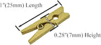 HAHIYO Gold Wooden Clothes Pins Clothespins Mini Do NOT Fall Apart 1 inches - Image 2