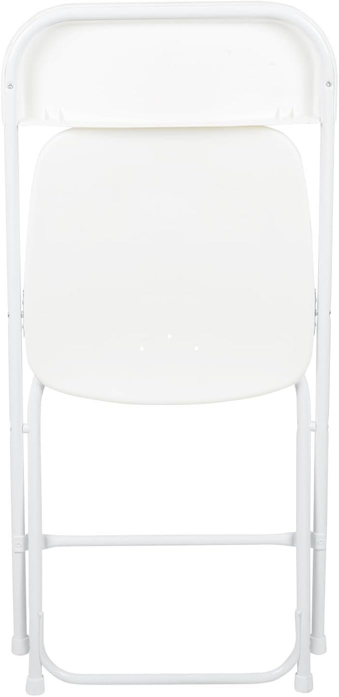 Flash Furniture Hercules Series Plastic Folding Chair - White - 650LB Weight Capacity Comfortable Event Chair - Lightweight Folding Chair - Image 14