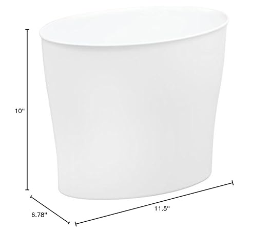 iDesign Small Oval Trash Can - Image 10