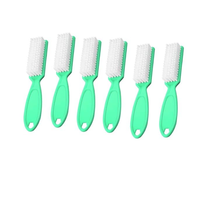 6Pcs Nail Brush for Cleaning Fingernails, Handle Grip Cleaning Brush for Nail by SQULIGT