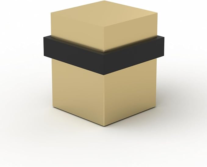 Mega Handles Square Floor Door Stopper, Quickly Installed Wall Protector Stopper by MegaHandles
