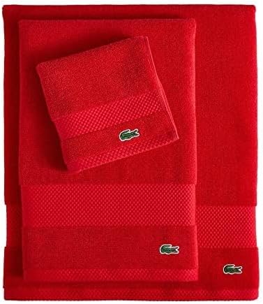 Lacoste Heritage 100% Supima Cotton Wash Cloth, Formula One, Premium Super Soft - Image 4