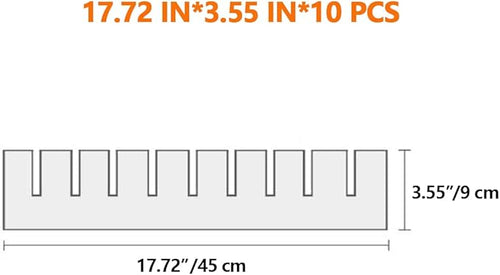 12Pcs Drawer Dividers, 17.72" x 3.55", DIY Organizer Separator, Large - Image 2