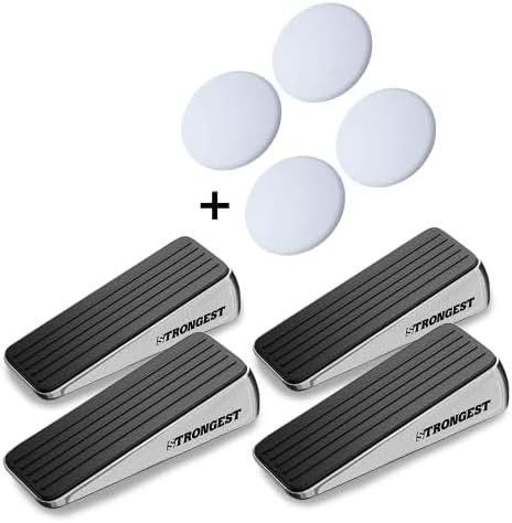Strongest Home Heavy Duty Door Stopper Wedge | Non-Slip Rubber and Metal Door - Image 4