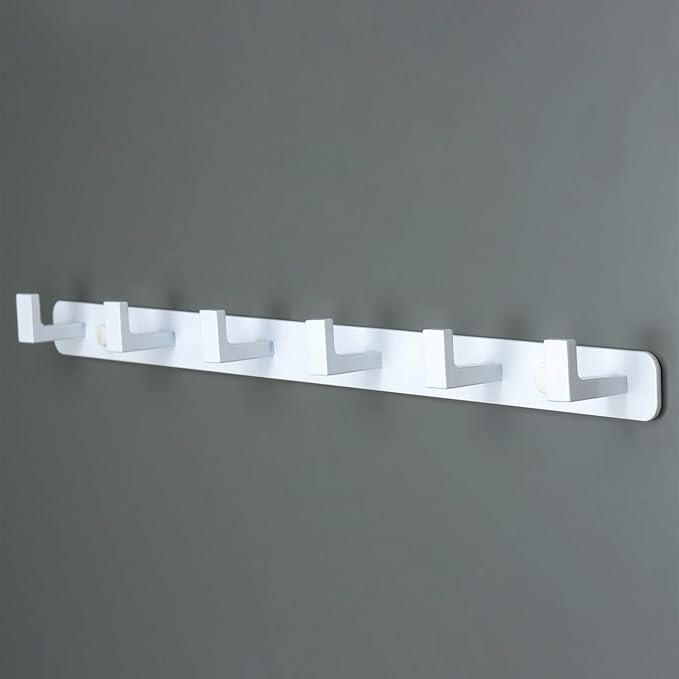 Coat Rack, Heavy Duty Stainless Steel 6 Tri Coat Hook Hanger, Wall Mounted by Vanloory