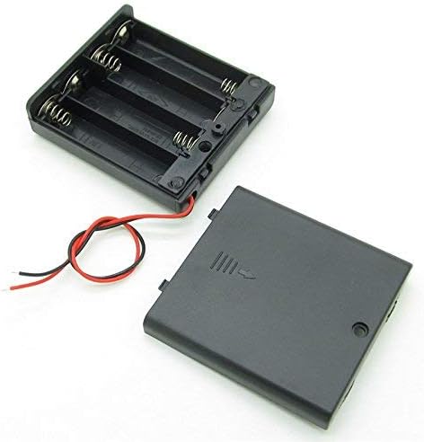 Enclosed Box Case for AA 4 Cell Battery Storage Holder - Image 3