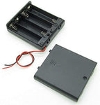 Enclosed Box Case for AA 4 Cell Battery Storage Holder - Image 3