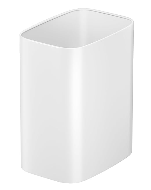 Cesun Small Bathroom Trash Can, 3.4 Gallon Metal Garbage Can, Slim Stainless by Cesun