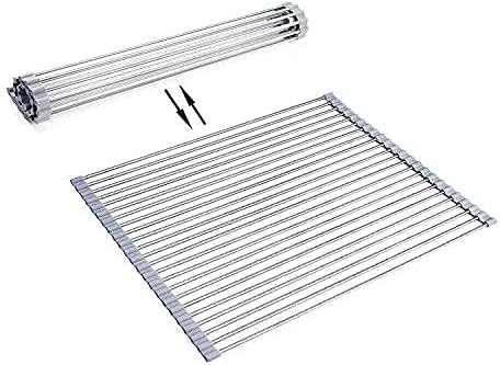 Ahyuan Roll up Dish Drying Rack Over The Sink Kitchen Roll up Sink Drying Rack - Image 5