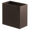 mDesign Small Steel Rectangular 2.4 Gallon/9.1 Liter Trash Can, Waste Basket by mDesign