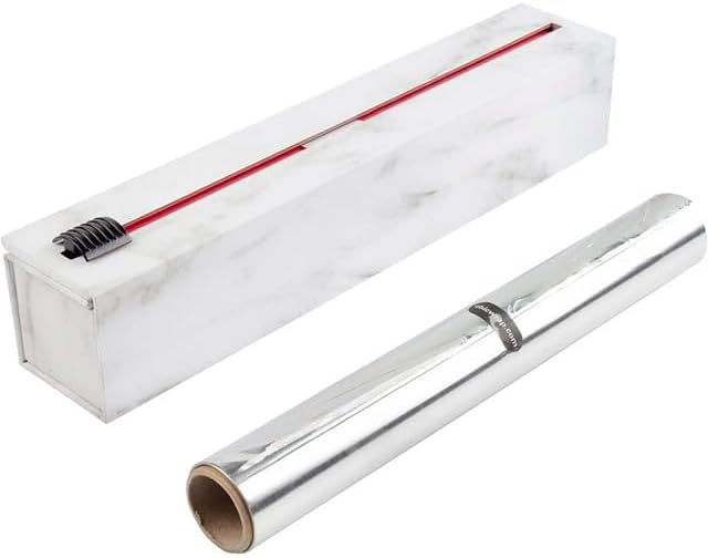 ChicWrap Carrara Marble Refillable Foil Dispenser by ChicWrap