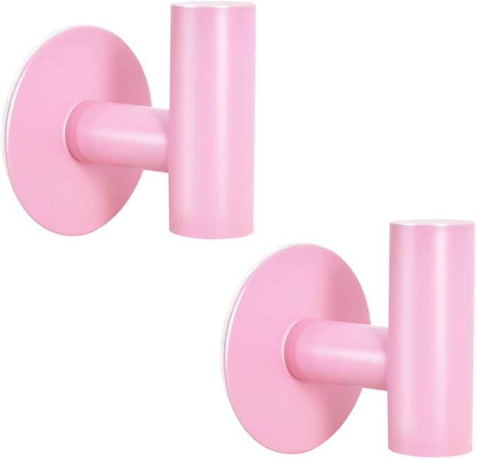 Vuzvuv Adhesive Hooks Pink SUS304 Stainless Steel by Vuzvuv
