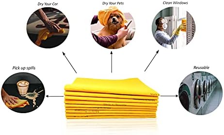 10 Pack Extra Large Original German Shammy Cloths Chamois Towels Absorbent 190g - Image 3