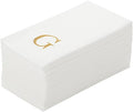 Luxenap 15.8 X 7.9 Inch Linen-Feel Guest Towels, 50 Lettered Hand Towels by Restaurantware