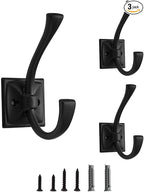 3 Pack Decorative Heavy Duty Towel Hooks by CABDM