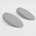 HOMOTEK 2 Pack Rubber Door Stoppers Wedge Grey by HOMOTEK