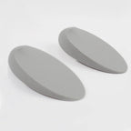 HOMOTEK 2 Pack Rubber Door Stoppers Wedge Grey by HOMOTEK