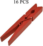 HAHIYO Red Wooden Clothes Pins Clothespins Small Aviod Fall Apart 2.87 Inches - Image 6