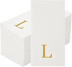 Luxenap 15.8 X 7.9 Inch Linen-Feel Guest Towels, 2000 Lettered Hand Towels - Image 2