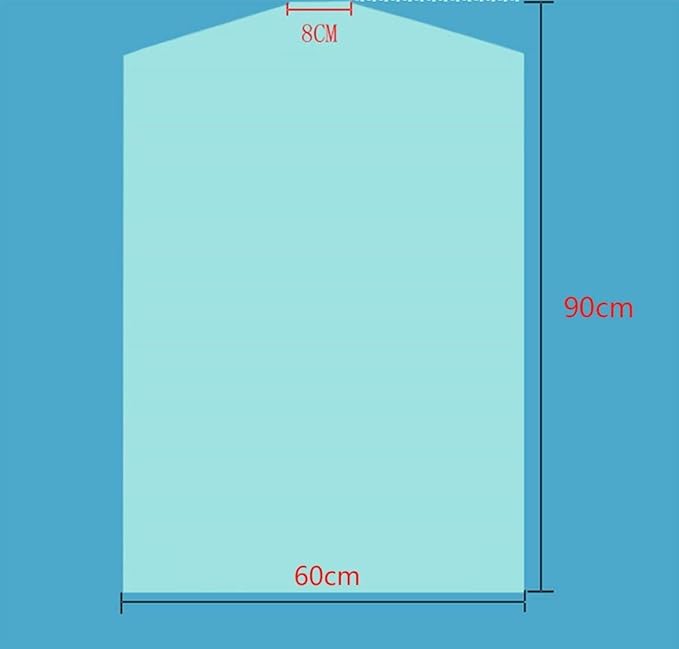 40Pcs Clear Plastic Dry Cleaning Garment Bags Can be Hung Transparent Clothing - Image 4