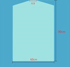 20Pcs Dry Cleaner Bags Plastic Clear Can be Hung Transparent Clothing Dust Cover - Image 4
