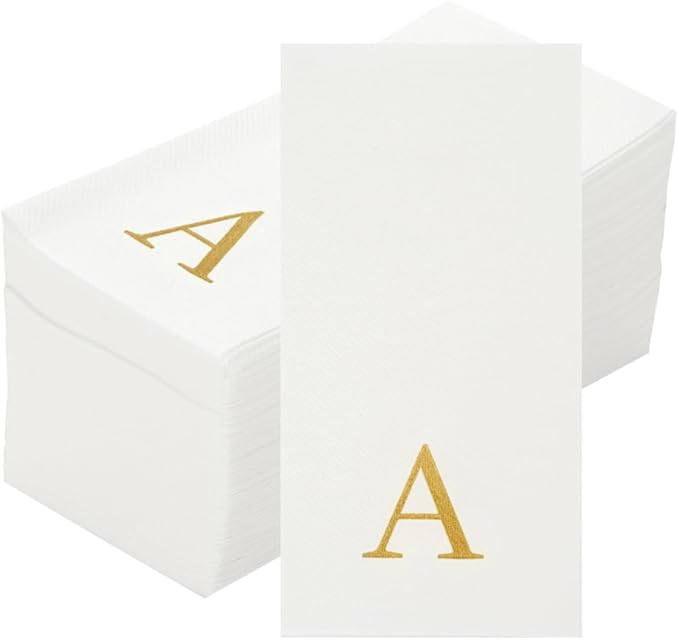 Luxenap 15.8 X 7.9 Inch Linen-Feel Guest Towels, 2000 Lettered Hand Towels - Image 2