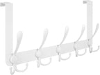 TICONN Over The Door Hooks, 5 Heavy Duty Tri Coat Rack All Metal Coat Hanger by TICONN