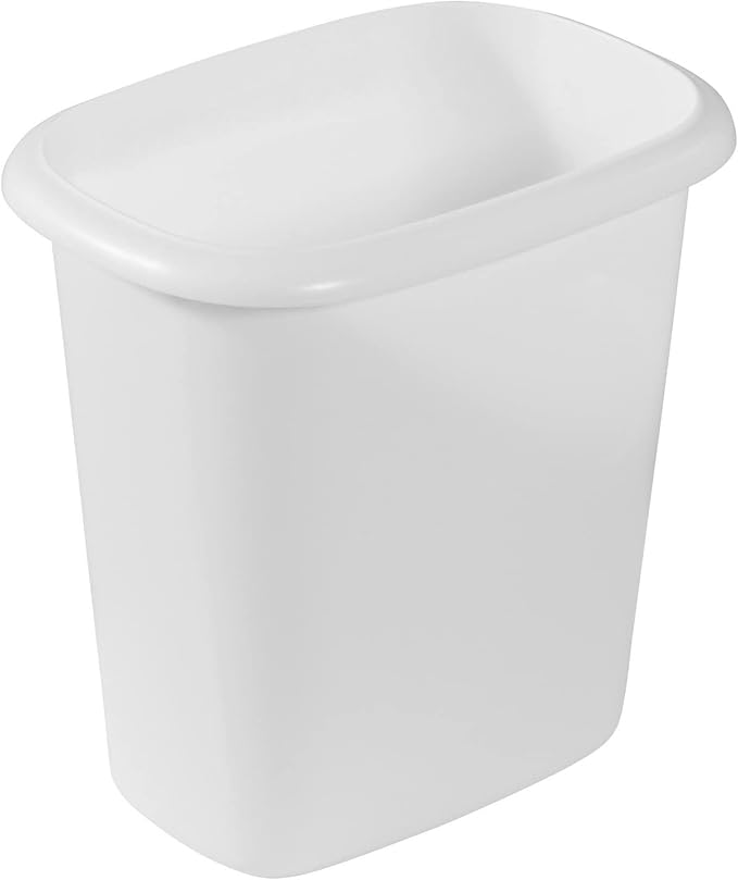 Rubbermaid Vanity Trash Can/Wastebasket 1.5-Gallons/6-Quarts White by Rubbermaid