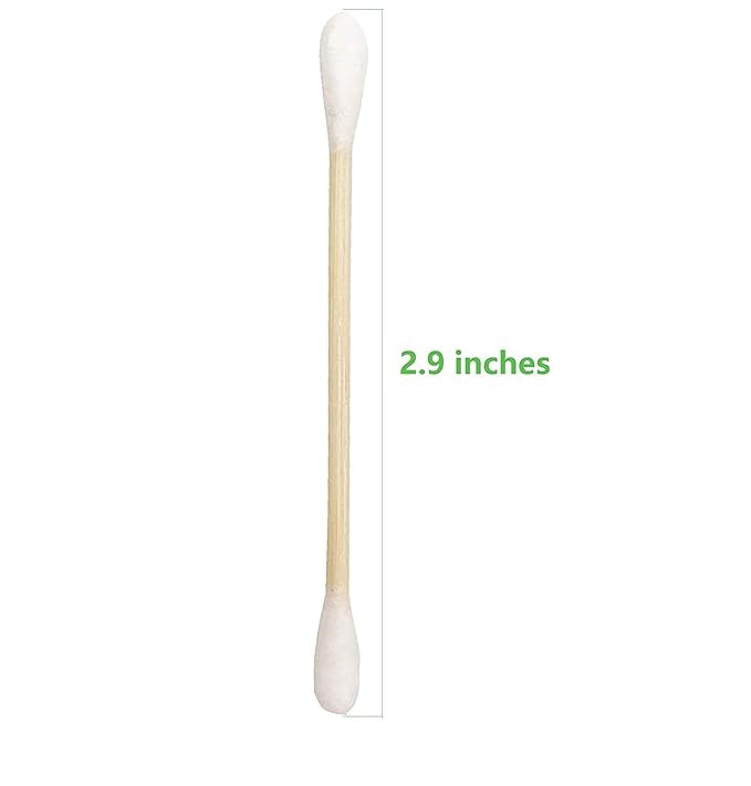 Cotton Swabs with Wooden Sticks/Biodegradable Cotton Buds 2400pcs - Image 2