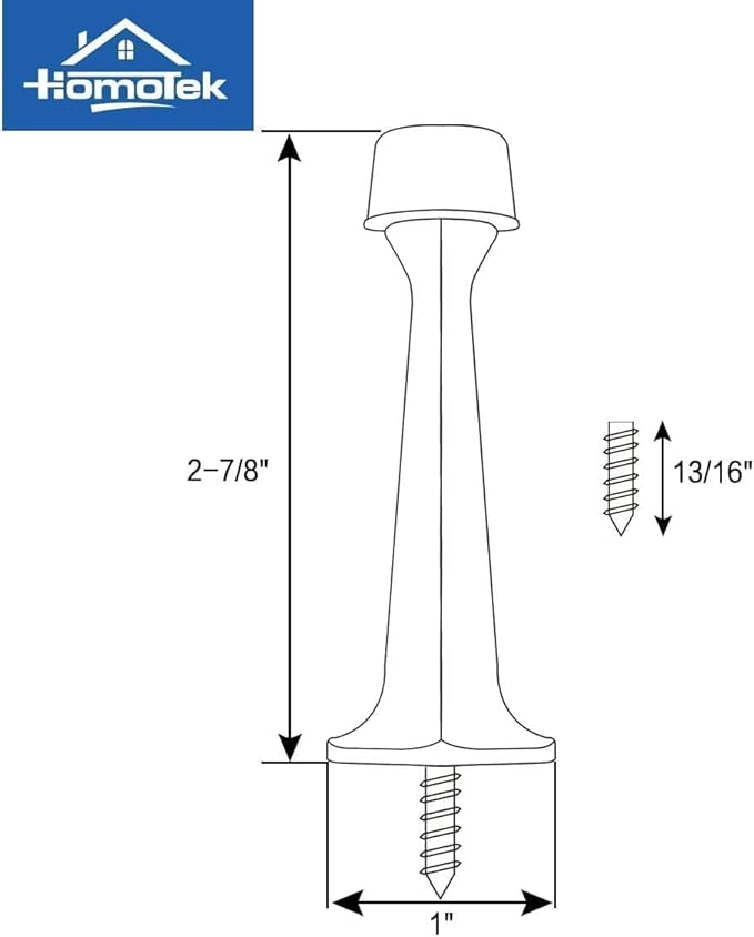 HOMOTEK 20 Pack Heavy Duty Solid Rigid Door Stop - Image 5