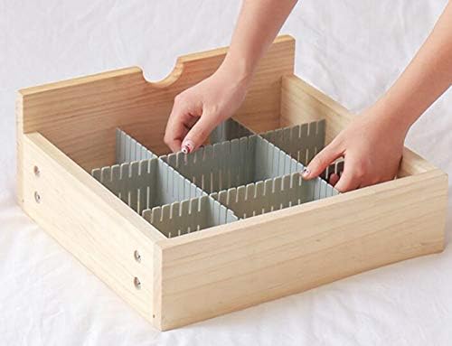 8pcs DIY Plastic Drawer Organizer Adjustable Drawer Dividers - Image 5