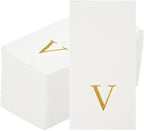 Luxenap 15.8 X 7.9 Inch Linen-Feel Guest Towels, 2000 Lettered Hand Towels - Image 2