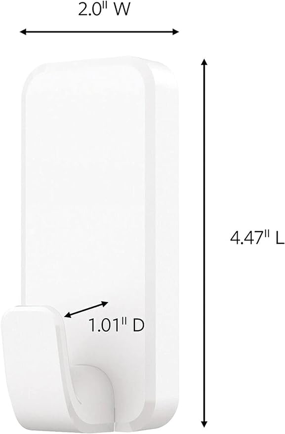 Command 10 lb XL Heavyweight Hook, 2 Wall Hooks and 6 Strips, Damage-Free - Image 2