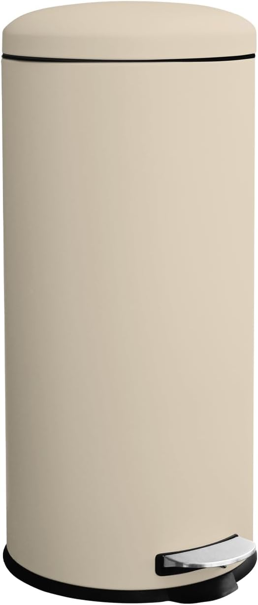 8 Gallon Trash Can, Stainless Steel Round Trash Can by JM%C2%B7YIPENG