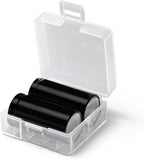 Fielect 2 x 18350 Battery Storage Case Holder Organizer Box Transparent - Image 7