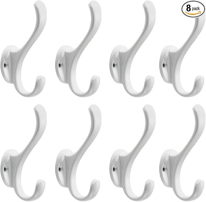 khtumeware Coat Hooks 8Pack Hardware Towel Hooks by khtumeware
