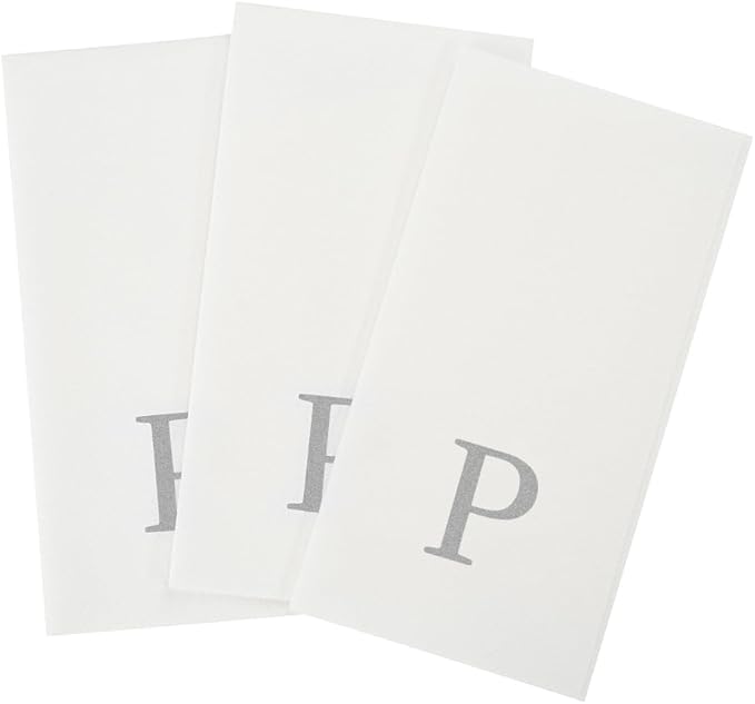 Luxenap 15.8 X 7.9 Inch Linen-Feel Guest Towels, 50 Lettered Hand Towels - Image 11