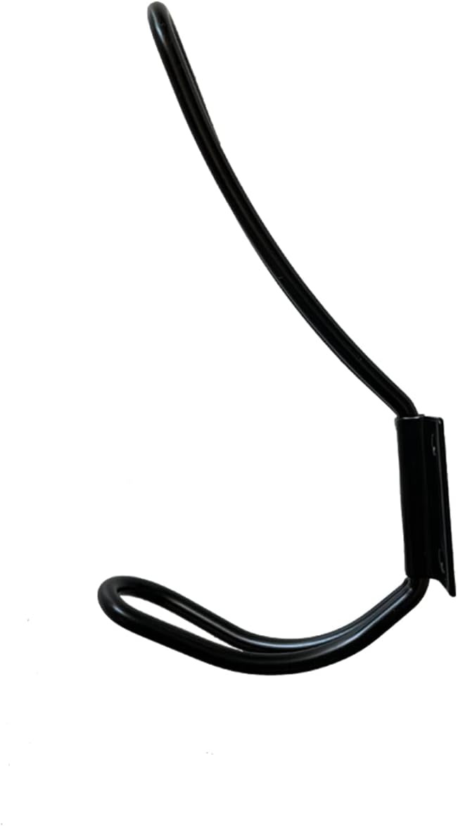 Wire Coat Hooks Black, 5 Pack Rustic Wall Hooks Heavy Duty Double Prong Wall - Image 3