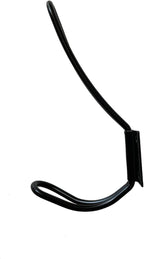 Wire Coat Hooks Black, 5 Pack Rustic Wall Hooks Heavy Duty Double Prong Wall - Image 3