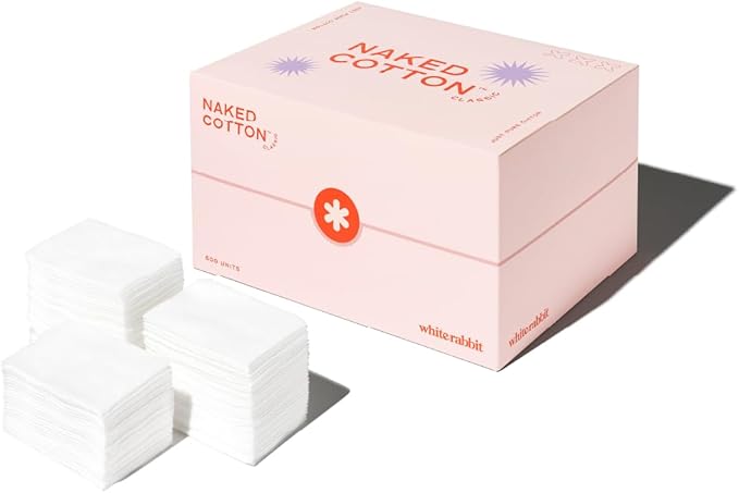 White Rabbit – Naked Cotton Classic – Premium 100% Cotton Pads by whiterabbit