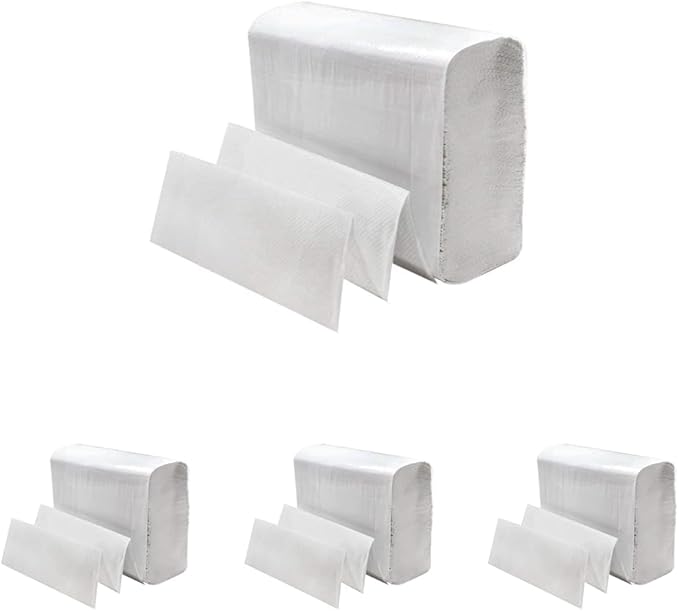 Perfect Stix White MultiFold Paper Towels- Total 4000 Towels. 9.2 x 9.2 Sheets. by PerfectStixLLC
