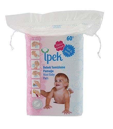 Baby Large Cotton Pads Dry Square White by Unknown