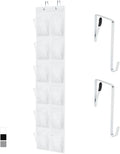 GORILLA GRIP Over the Door Shoe Organizer, 12 Large Breathable Mesh Pockets by GorillaGrip