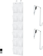 GORILLA GRIP Over the Door Shoe Organizer, 12 Large Breathable Mesh Pockets by GorillaGrip