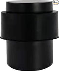 KHTUMEWARE 6 Pack 1-1/2 in Floor Door Stopper, Matte Black Door Stop, Wall by khtumeware
