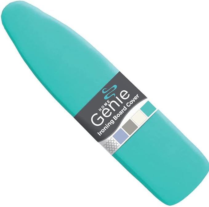 HOME GENIE Ironing Board Cover, Extra Thick Padding, Scorch Resistant Silicone by HomeGenie