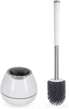 BOOMJOY Toilet Brush and Holder Set, Silicone Toilet Bowl Cleaner Brush by BOOMJOY