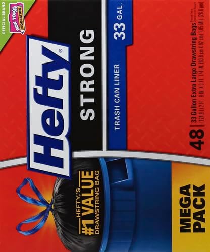 Hefty Strong Extra Large Trash Bags, 33 Gallon - Image 3